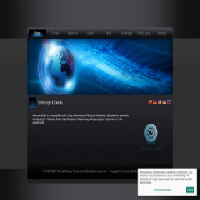 Скриншот главной страницы сайта intercam-studios.com