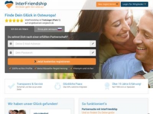 Скриншот главной страницы сайта interfriendship.de