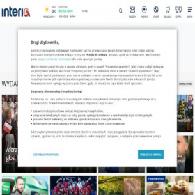 Скриншот главной страницы сайта interia.pl