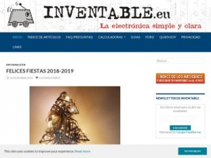Скриншот главной страницы сайта inventable.eu