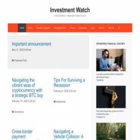 Скриншот главной страницы сайта investmentwatchblog.com