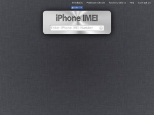 Скриншот главной страницы сайта iphoneimei.info