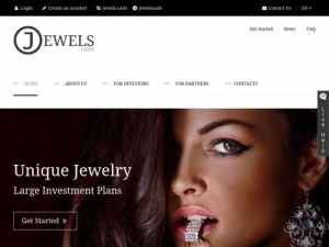 Скриншот главной страницы сайта jewels.cash