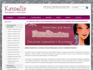 Скриншот главной страницы сайта kamelia-market.ru