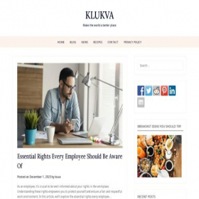 Скриншот главной страницы сайта klukva.org