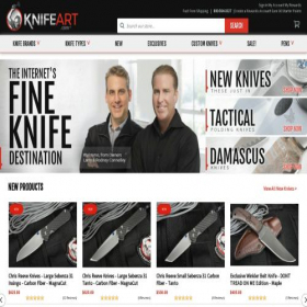 Скриншот главной страницы сайта knifeart.com