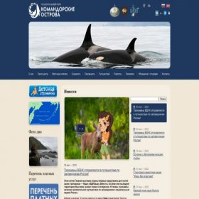Скриншот главной страницы сайта komandorsky.ru