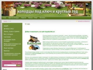 Скриншот главной страницы сайта kopalschik.ru