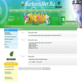 Скриншот главной страницы сайта kurkino.net.ru