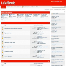 Скриншот главной страницы сайта laparfumerie.org