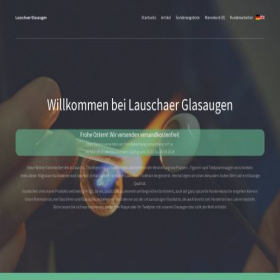 Скриншот главной страницы сайта lauschaer-glasaugen.de