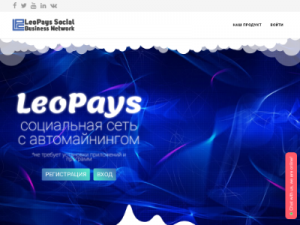 Скриншот главной страницы сайта leopays.com