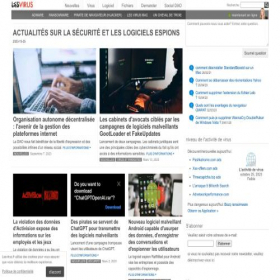 Скриншот главной страницы сайта lesvirus.fr
