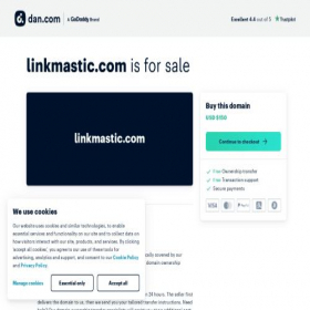 Скриншот главной страницы сайта linkmastic.com