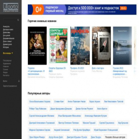 Скриншот главной страницы сайта litportal.ru