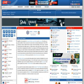 Скриншот главной страницы сайта livetv.ru