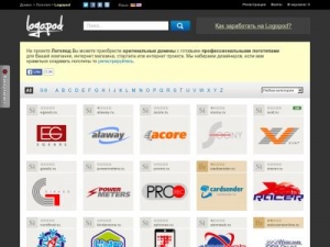 Скриншот главной страницы сайта logopod.ru