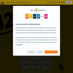 Скриншот главной страницы сайта lotto.nederlandseloterij.nl