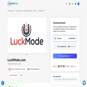 Скриншот главной страницы сайта luckmode.com