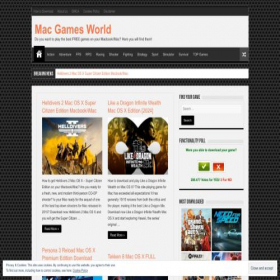 Скриншот главной страницы сайта macgamesworld.com