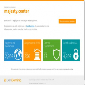Скриншот главной страницы сайта majesty.center