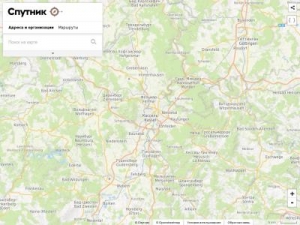 Скриншот главной страницы сайта maps.sputnik.ru