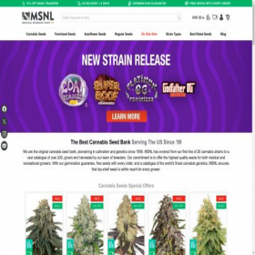 Скриншот главной страницы сайта marijuana-seeds.nl