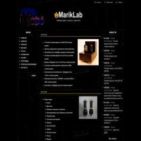 Скриншот главной страницы сайта mariklab.ru