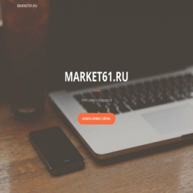 Скриншот главной страницы сайта market61.ru