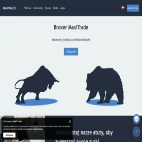 Скриншот главной страницы сайта maxitrade.com