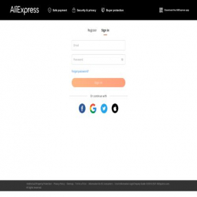 Скриншот главной страницы сайта message.aliexpress.com