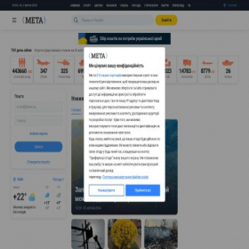 Скриншот главной страницы сайта meta.ua