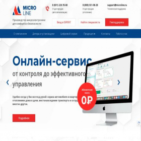 Скриншот главной страницы сайта microline.ru
