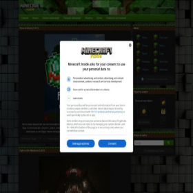 Скриншот главной страницы сайта minecraft-inside.ru