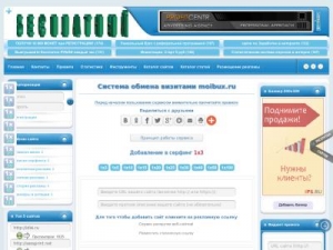 Скриншот главной страницы сайта moibux.ru