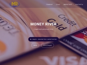 Скриншот главной страницы сайта money-river.ru