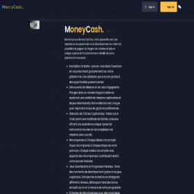 Скриншот главной страницы сайта moneycash.fun