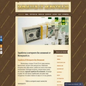 Скриншот главной страницы сайта moneysochi.ru