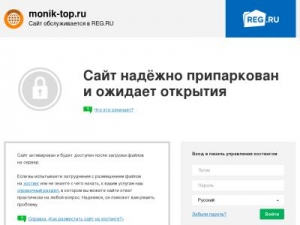 Скриншот главной страницы сайта monik-top.ru