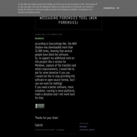 Скриншот главной страницы сайта msnshadow.blogspot.com