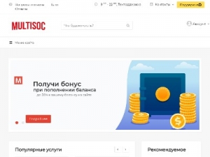 Скриншот главной страницы сайта multisoc.ru