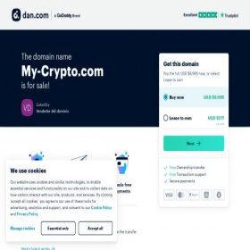 Скриншот главной страницы сайта my-crypto.com