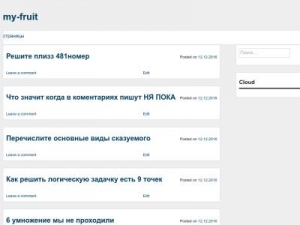 Скриншот главной страницы сайта my-fruit.ru