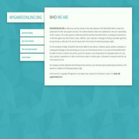 Скриншот главной страницы сайта mygamesonline.org
