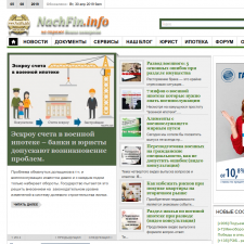 Скриншот главной страницы сайта nachfin.info