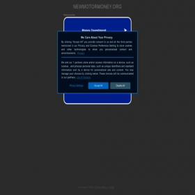 Скриншот главной страницы сайта newmotormoney.org