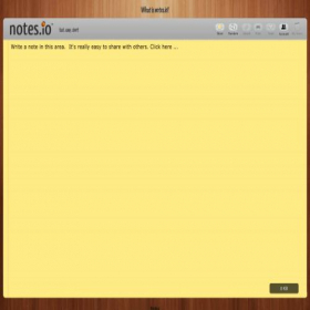 Скриншот главной страницы сайта notes.io
