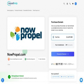 Скриншот главной страницы сайта nowpropel.com