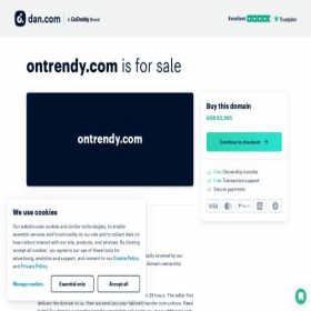 Скриншот главной страницы сайта ontrendy.com