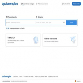 Скриншот главной страницы сайта opcionempleo.com